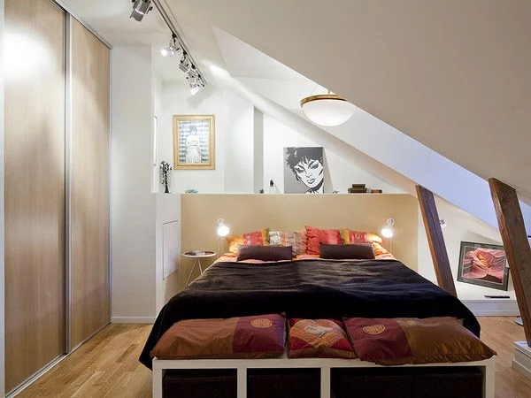 kleine schlafzimmer kreativ gestalten im dachgeschoss