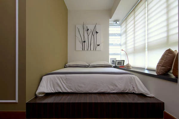 kleine schlafzimmer kreativ gestalten minimalistisch elegant