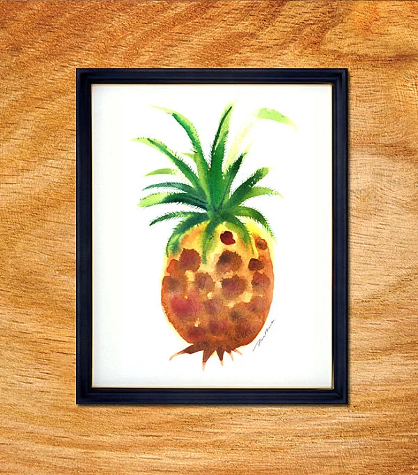 leckere deko ideen ananas in aquarell
