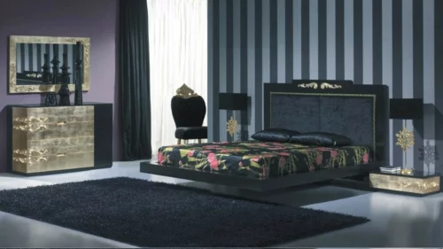 luxus mit blattgold dekoration elegant in dunklen nuancen