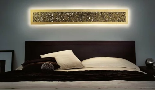 luxus mit blattgold dekoration wandbeleuchtung