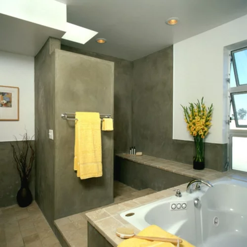 schnelle Renovierung zu Hause badezimmer gelb elemente