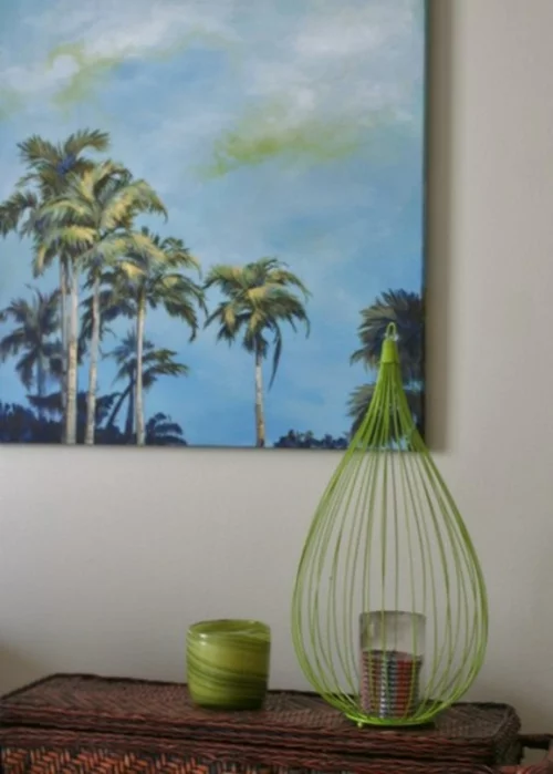 tropisches Ambiente zu Hause wandgestaltung dekoration foto