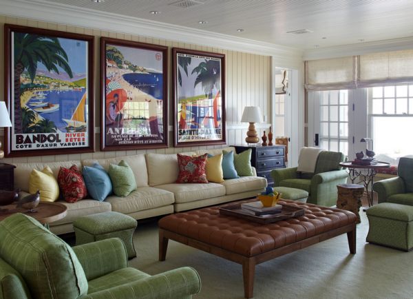 Wanddekoration mit Plakaten : eine Vintage Atmosphäre im trendy Haus