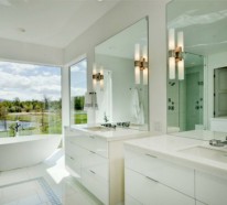 Getaucht in Farben: weiße Farbe im Badezimmer