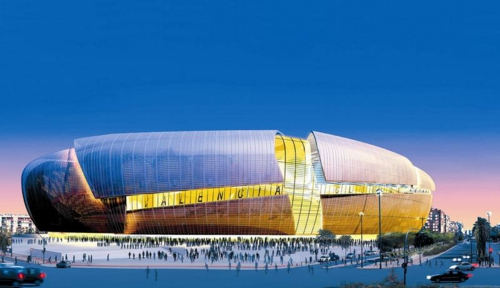 Architektur und Sport Arena Nou Mestalla Valenz