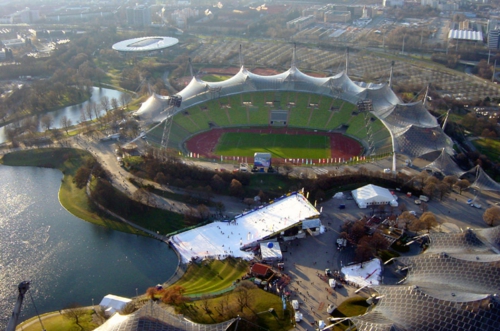 Architektur und Sport Olympiastadion München design sommerspiele