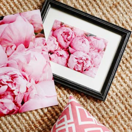 Das Wohnzimmer neu gestalten möbel designs bilderrahmen rosen abgebildet