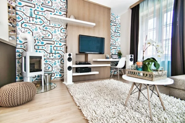 schönes Apartment mit maßgefertigtem Interior Design wohnzimmer