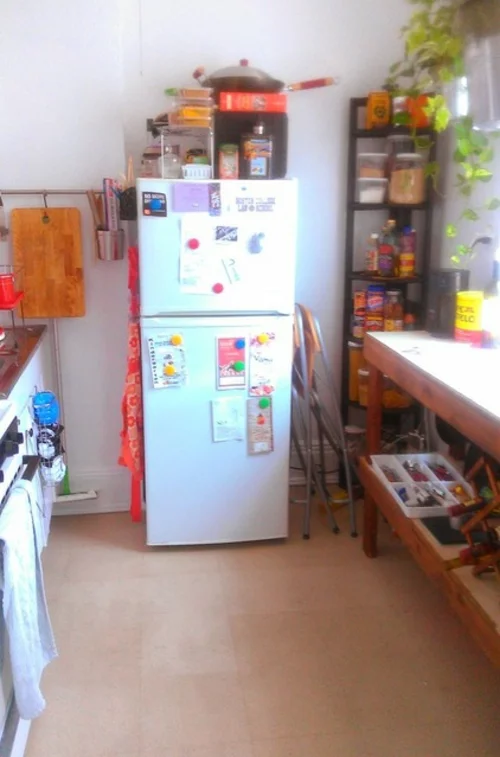 Kompakte Küchen einrichtungen üblich einrichtung traditionell kühlschrank regale