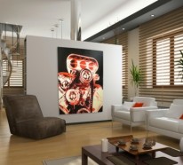Ein kunstvolles cooles Wohnzimmer einrichten – Design und Ideen
