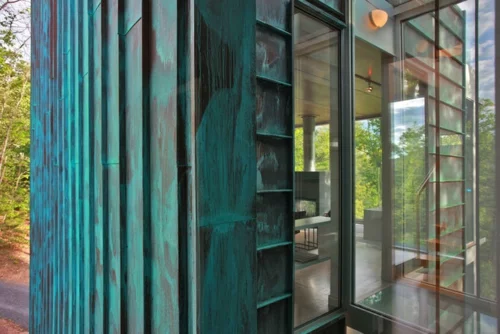 Kupfer in der Architektur fassade edelrost originell fenster glas