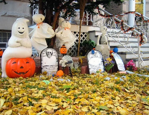 außenbereich deko halloween ideen selber machen DIY auffallend