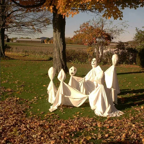 außenbereich deko halloween ideen selber machen DIY geisttanz