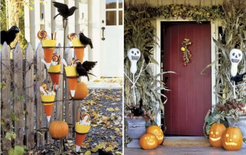 außenbereich deko halloween ideen selber machen DIY projekte