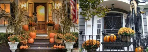 außenbereich deko halloween ideen selber machen DIY veranda