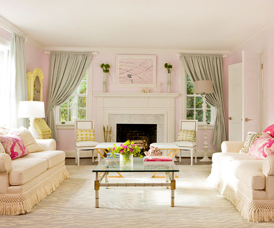 die perfekte farbpalette im wohnzimmer zartes rosa und pastell grün