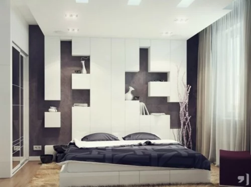elegant schlafzimmer design modular kleiderschrank regale weiß