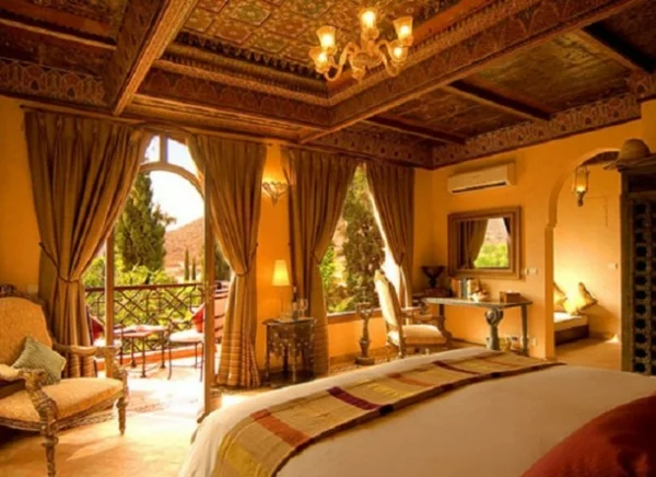 großartige marokkanische Interior Designs offen raum vorhänge