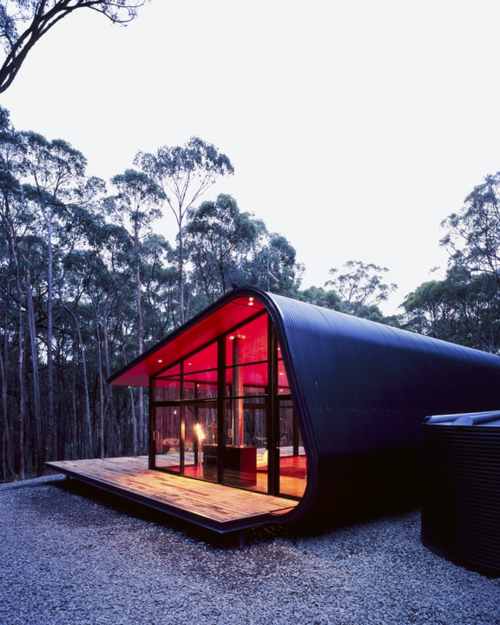 inspirierende Container Häuser holzplatten natur umgebung avantgardistisch