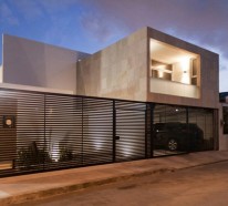 Minimalistisches Haus mit industriellem Touch in Canún, Mexiko