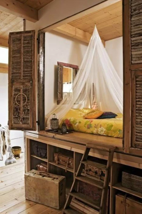 romantische schlafzimmer einrichtung eine kammer mit moskitonetz