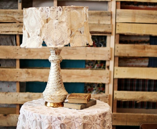Kreative Lampen selber machen vintage romantisch lampenschirm
