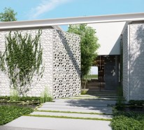 Modernes Zuhause zeigt opulente Wandgestaltung von Ando Studio entworfen