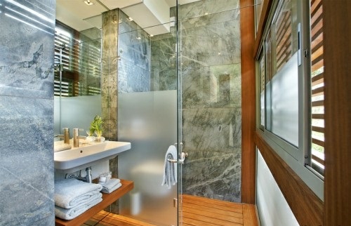 badezimmer einrichtung spa design wellness holz natur