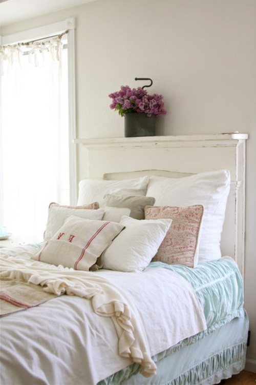göttliches Bett Kopfteil in Ihrem Schlafzimmer holz rustikal stil 