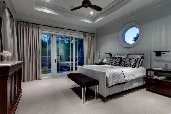 herbstfarben trends grau luxus im schlafzimmer