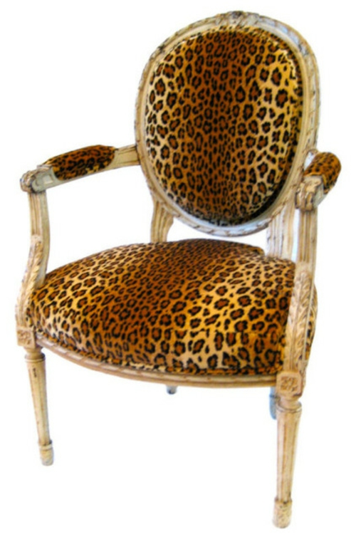 leoparden muster luxuriöse stuhl polsterung