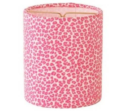 leoparden muster rosa lampenschirm