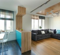 Modernes Apartment mit minimalistischem Innendesign in Moskau