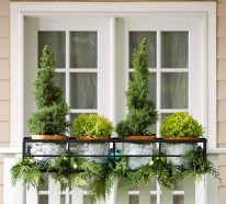 Weihnachten Außendekoration – dekorieren Sie Ihre Türen und Treppen mit Stil