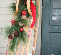 Festliche Weihnachtsdekoration draußen – schmücken Sie originell Ihren Eingangsbereich