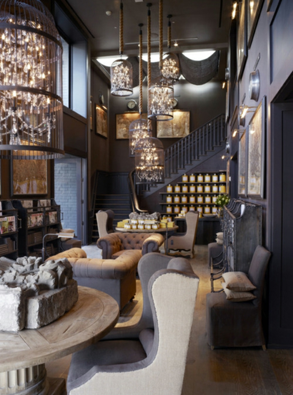 Wohnzimmer Farben - 22 Dekorationsideen mit Schwarz