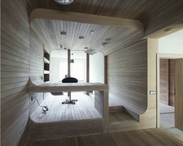 Apartment komplett aus Holz einrichtung gemütlich ambiente