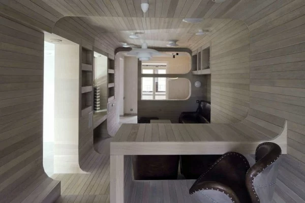 Apartment komplett aus Holz kompakt design