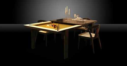 Billardtisch für kleine Räume geeignet - lustige Einrichtungsideen