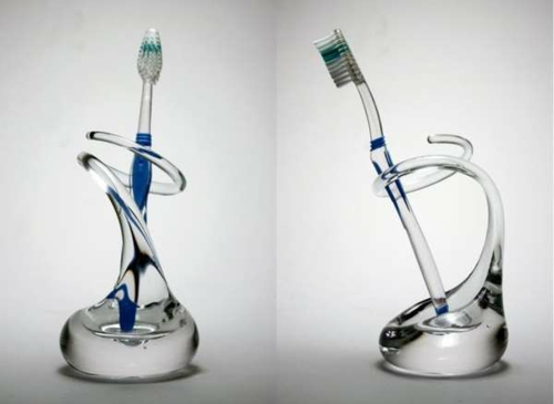  Zahnbürstenhalter Ideen außergewöhnlich glas DIY