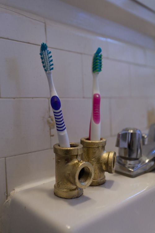 DIY Zahnbürstenhalter Ideen außergewöhnlich tipp