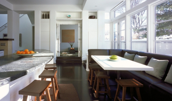 Gemütliche Wohnfläche in der Küche zeitgenössische design einrichtung sofa