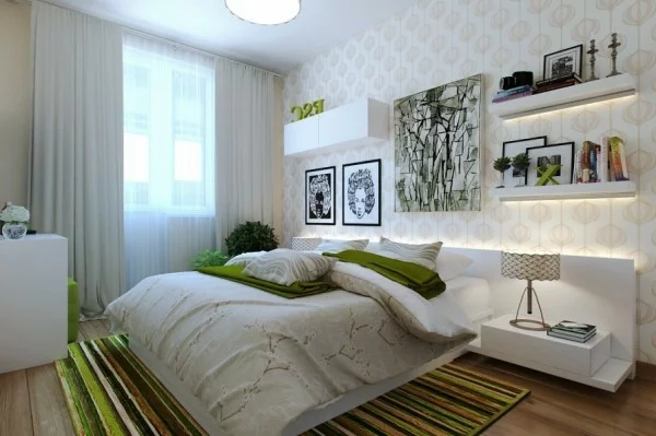 Kleines Schlafzimmer modern warme farben