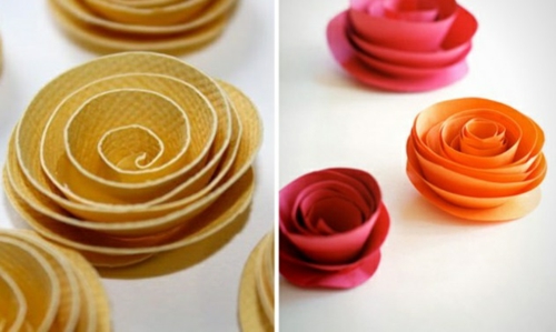 schnelle DIY Party Dekoration aus Papier rosen