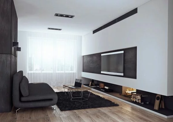  Wohnzimmer einrichten holzbodenbelag brennholz Luxus