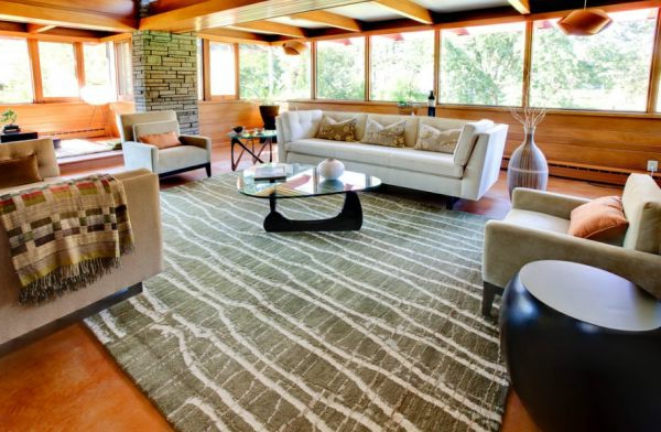 Noguchi tisch blickfang wohnzimmer design teppich