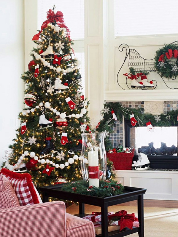 dekoration für künstlichen Weihnachtsbaum couchtisch