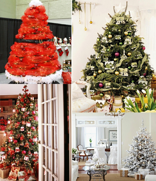 dekoration für künstlichen Weihnachtsbaum girlanden