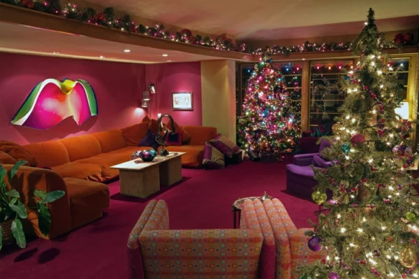 großartige Wohnideen für Weihnachtsdekoration texturen samt rosa orange